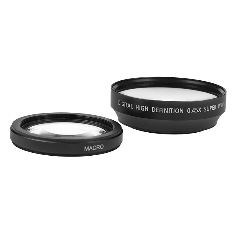 62mm 67mm 72mm 0.43X HD Super Wide Angle Lens Extension W/ Ditachable Micro Lens