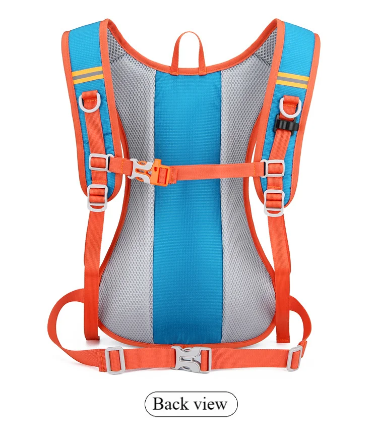 Wasserdichter Fahrradrucksack, mehrfarbig, große Kapazität, kompatibel mit Trinkblase, reflektierend, für Laufen und Wandern, leichter Rucksack – Detail 21