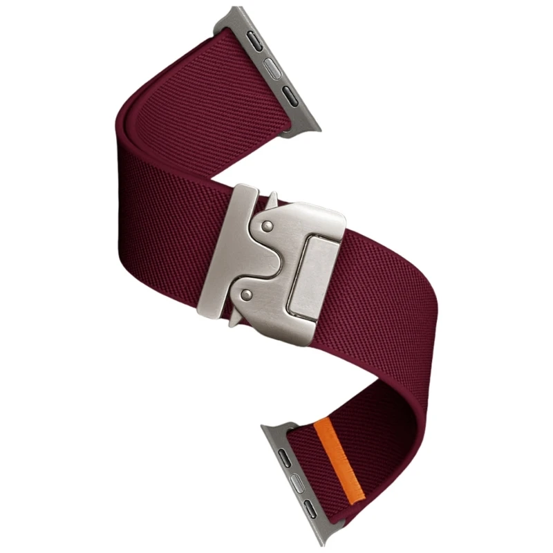 U13B Sporty Flexible Polyamide Plaited Belt For Fruit Watch With Secure Metal Clip Easy Installation No Tools Required