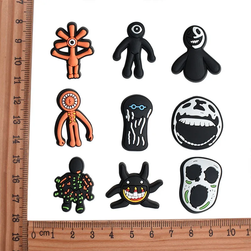 1pcs Doors Monster Shoe Charms Designer for Shoe Accessories for Classic Clog Kids Gift Hot Sale