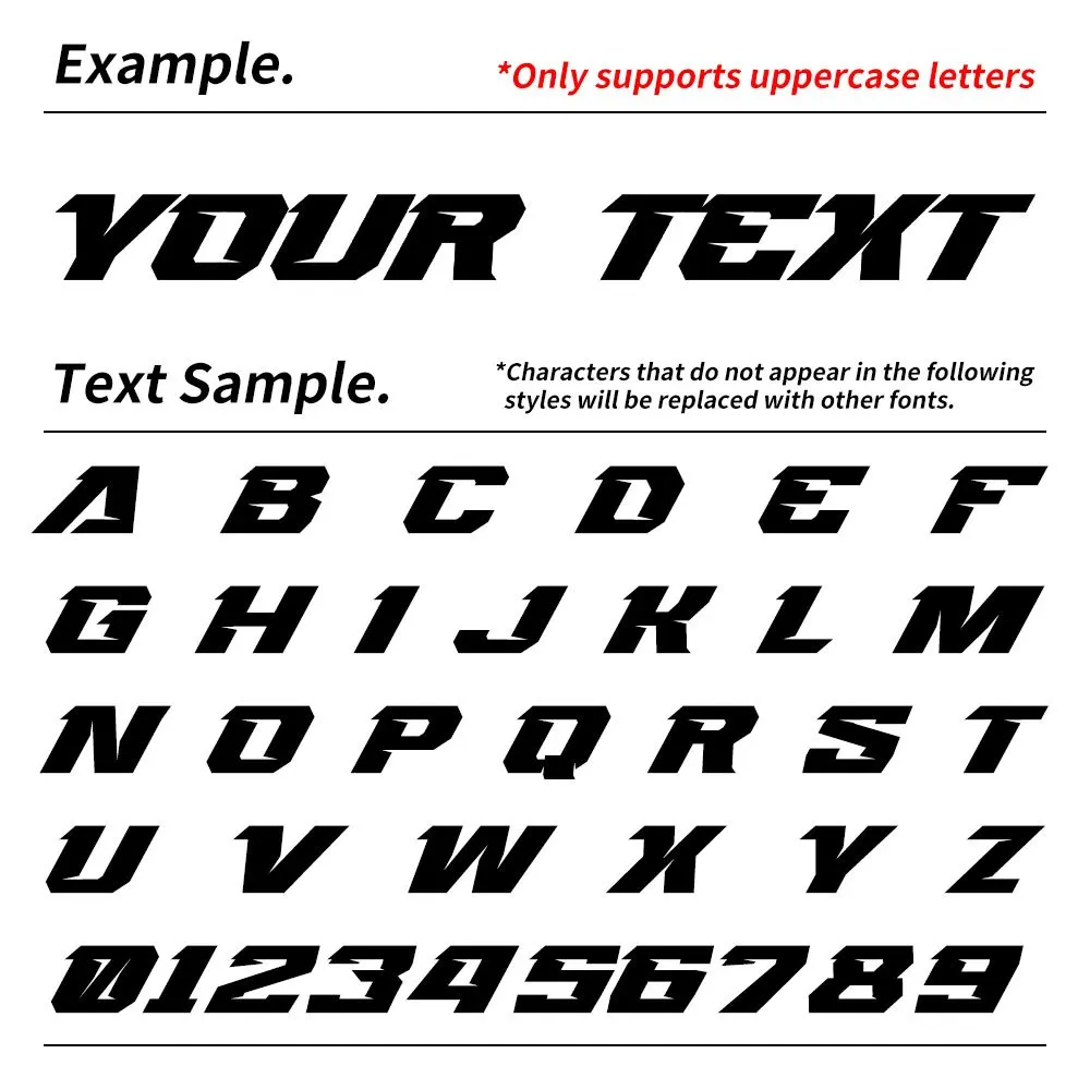 1PC Custom Car Stickers Personalized Text Vinyl Decals Waterproof Auto Door Side Body Window Lettering Sunscreen Decoration