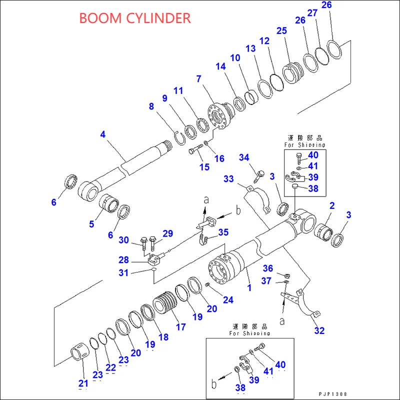 KOMATSU PC240LC-8K BOOM/ARM/BUCKET CYLINDER SEAL KIT AND MAIN PUMP MAIN VALVE SWING MOTOR TRAVEL MOTOR AND CENTER JOINT SEAL KIT