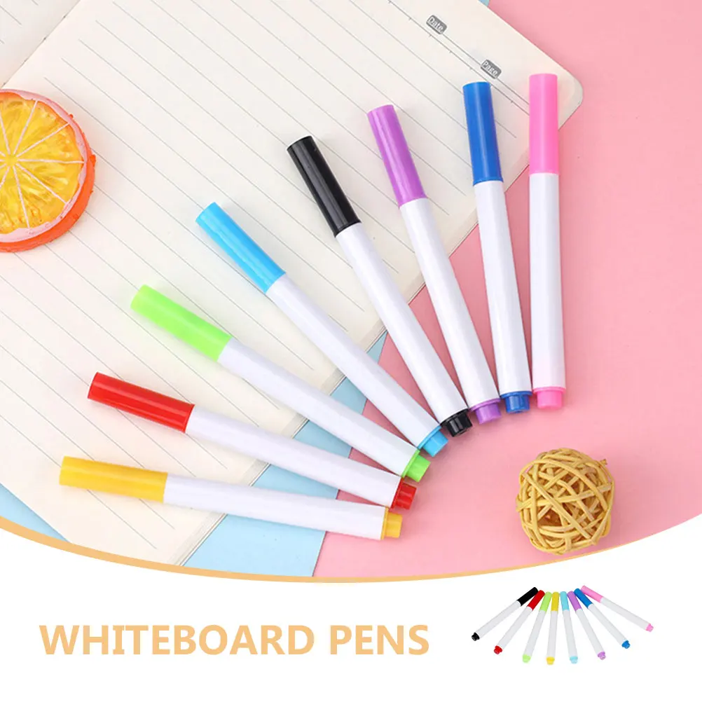 8Pcs Dry Erase Markers Planning Whiteboard Markers Painting Colored Markers Colored Erasable Pens Whiteboard Dry Erase Markers