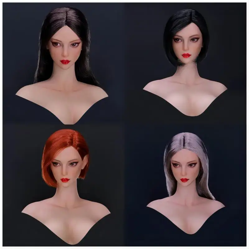 

YMTOYS YMT088 1/6 Female PVC Head Sculpt Hair Transplant Head Carving Model Fit 12'' TBL PH Suntan Action Figure Body Dolls