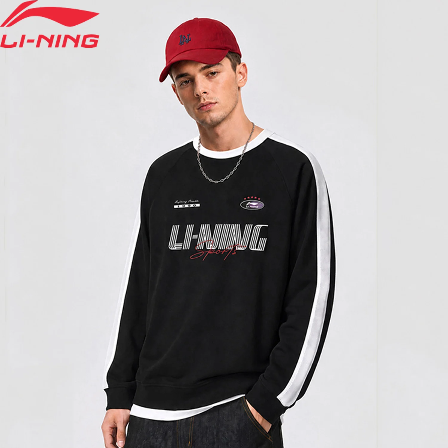 li-ning-men's-sports-style-ln-cool-sweatshirts-comfortable-loose-fit-retro-fashionable-lining-classic-casual-pullover-awdw549