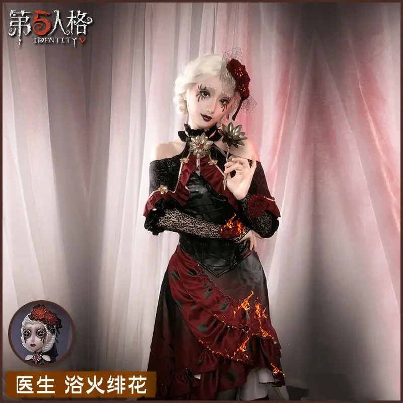 

Anime Game Identity V Cosplay Costumes Survivor Doctor Emily Dyer Lydia Jones Cos Clothes Christmas New Skin Women Dresses Set