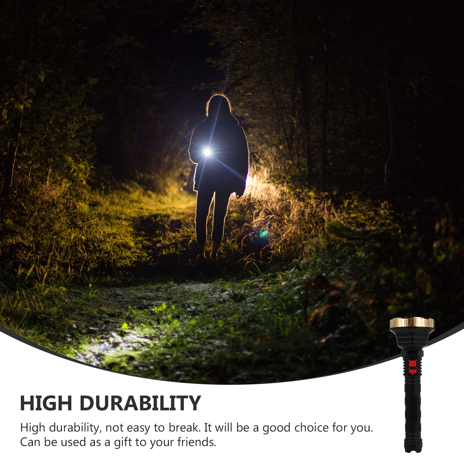 

1Set Outdoor Zoom Flashlight Strong Light Portable Durable Super Bright Camping Torch Outdoor Lighting Camping Flashlight