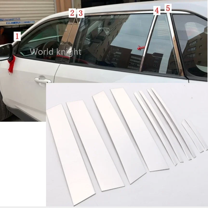 

Car Accessories For Toyota RAV4 RAV 4 2019 2020 2021 2022 Stainless Steel Window Center Pillars Post Cover Trim Molding Strip