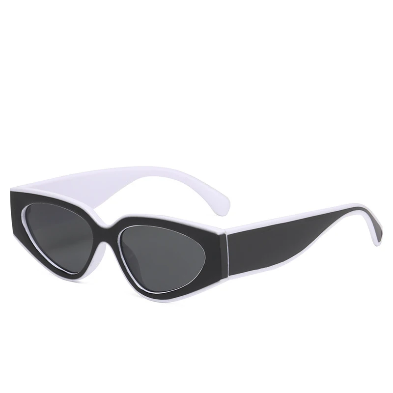 Luxury Cat Eye Sunglasses for Women Fashion Brand Sexy Cateye Sun Glasses Shades Vintage Black White Eyewear Big Frame Trendy