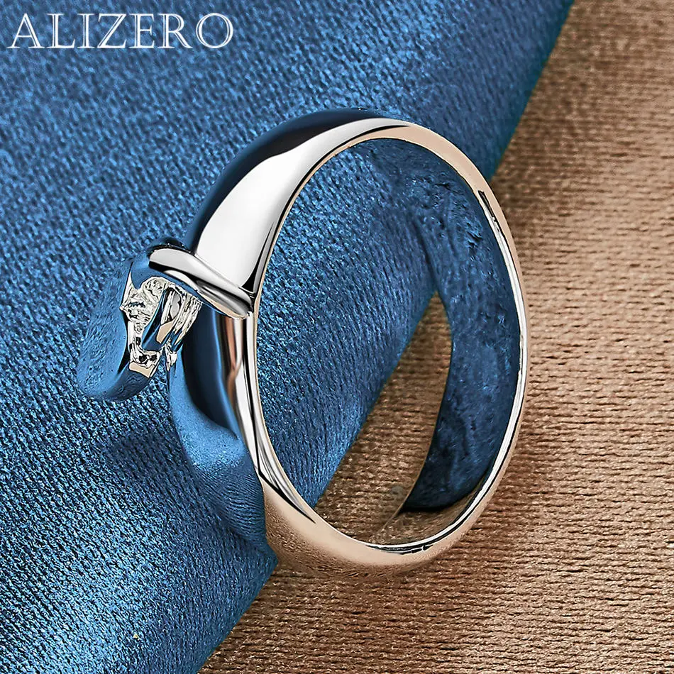 Women's 925 Sterling Silver Heart Lock Ring