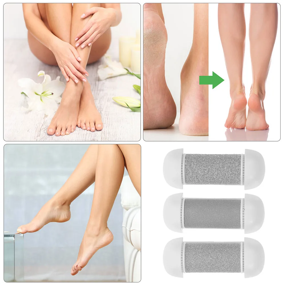 6Pcs Coarse Refill Roller Heads for Electric Callus Remover Foot Grinder Pedicure Tool Precision Pressure Distribution Foot