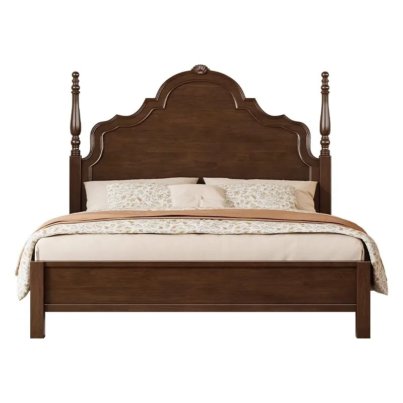 

Solid wood modern minimalist Anna 1.5M1.8M double retro French master bedroom