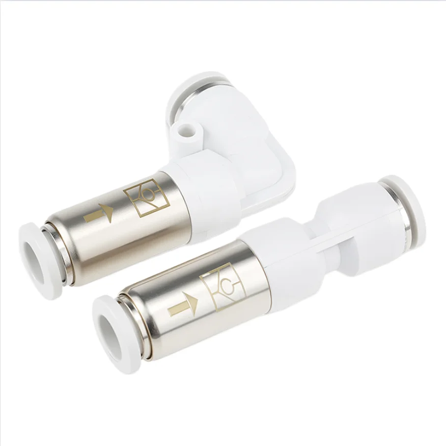 

Pneumatic one-way valve air pipe straight-through joint SPU-4/6/8/10/12 quick elbow SPV quick-plug check valve