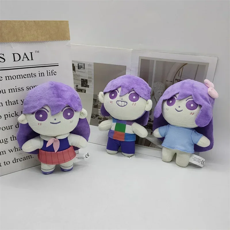 Omori Plush Toys Cartoon Stuffed Doll Pillow OMORI Sunny Plushies Figure Aubrey Kel Mari Merch Game Cosplay Props Peluche Gifts