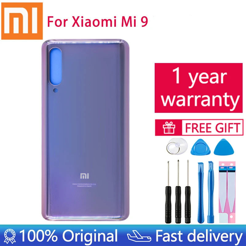 Xiaomi Mi 9 Mi9 Back Battery Cover Back Housing 3D Glass Cover Case For XIAOMI Mi 9 Rear Door Back Cover