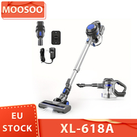 MOOSOO XL-618A Cordless Stick Vacuum Cleaner, 12KPa Strong Suction, 30min Max. Runtime, 120W Brushless Motor 1.3L Large Dust Cup