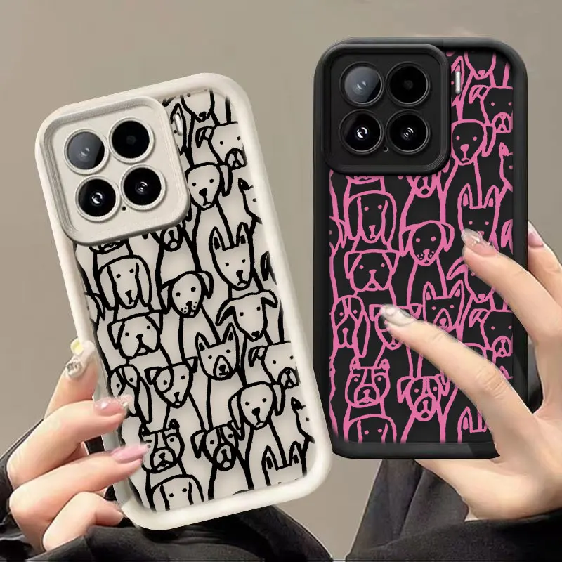 

Funny Comic Dog Phone Case For Xiaomi POCO F8 F7 ULTRA F5 F4 F3 C40 M6 M7 X3 X4 GT X5 X6 X7 PRO Cover TPU Case DIY Shell Capa