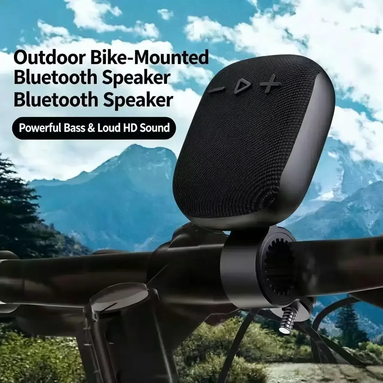 Altavoz Inalámbrico para Bicicleta, Mini Subwoofer Portátil a Prueba de Agua, Caja de Sonido, Bocina Bluetooth
