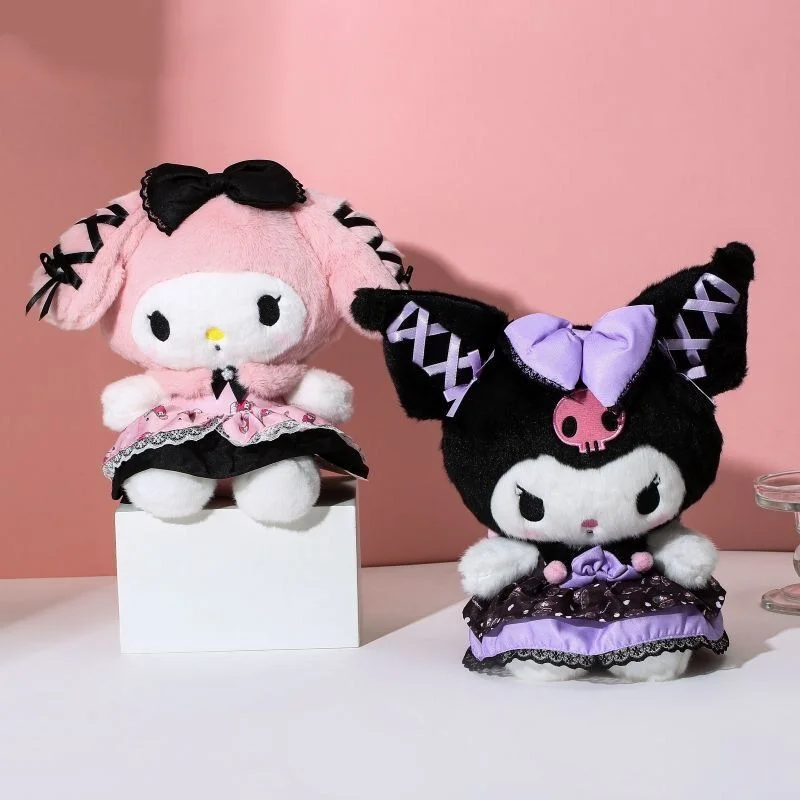 Sanrio Cute Party Kuromi Melody pluszowe zabawki festiwal prezent świąteczny Homdecor wypchane lalki dziewczynka śpiąca pluszowa poduszka