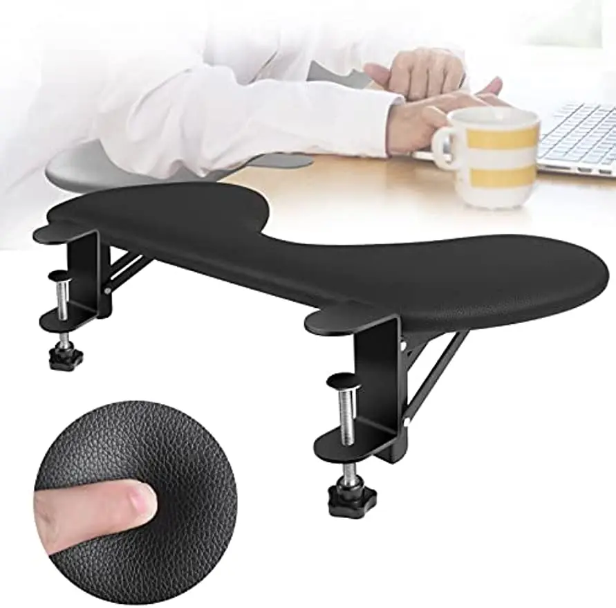 Desk Extender Adjustable Arm Rest Support for arm Support for Computer Desk Ergonomic Rotating Mouse Pad Holder