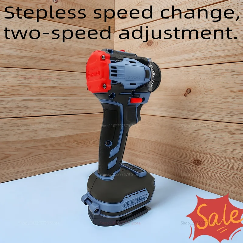 عالية الطاقة 1/4 بوصة 4000 دورة في الدقيقة مفك كهربائي بدون فرش 21 + 1 والعتاد اثنين سرعة أداة الحفر اللاسلكية لبطارية 18 فولت لا بطارية