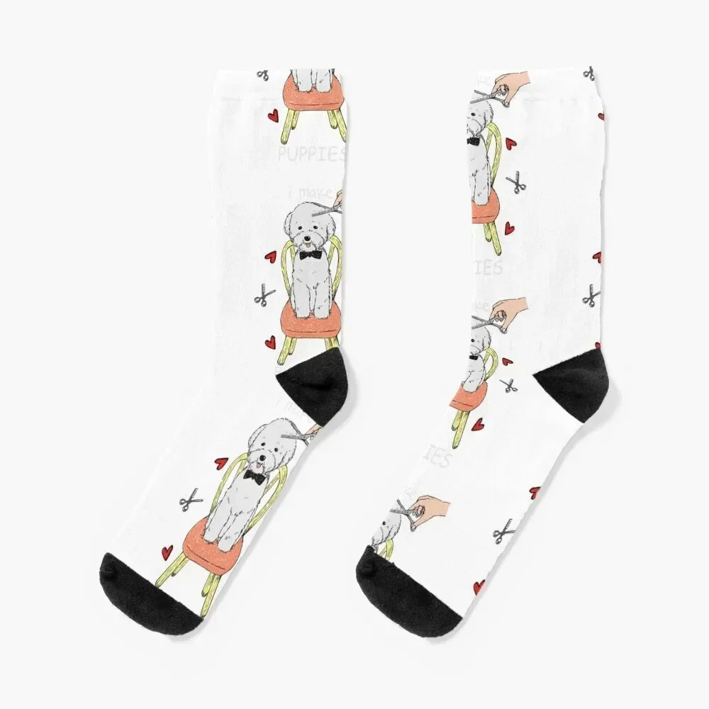 

Funny Dog Groomer Gift Art Socks sports and leisure floor christmas stocking Socks For Man Women's
