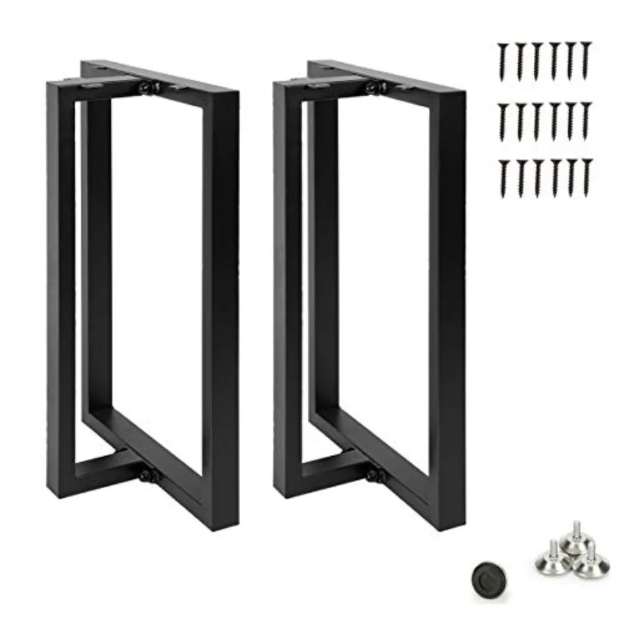 

Metal Table Legs 28''x 17.7'' Heavy Duty Desk Legs Heavy Duty Furniture Legs for Dinning Table Computer Table Office Table 2Pcs