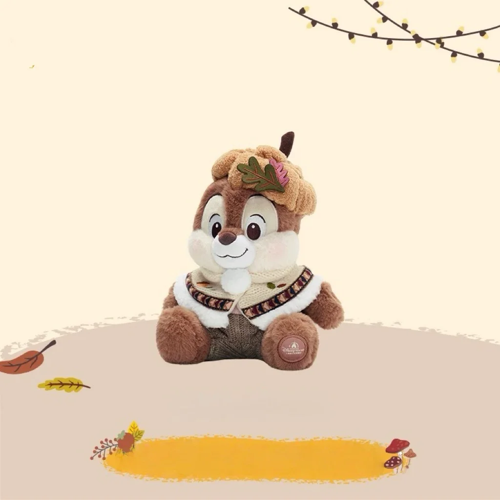 Shanghai Disneyland 2025 Autumn Souvenir: Chip 'n' Dale & Clarice Plush Doll Keychain/Bag Charm - A Perfect Gift for Girls view 3