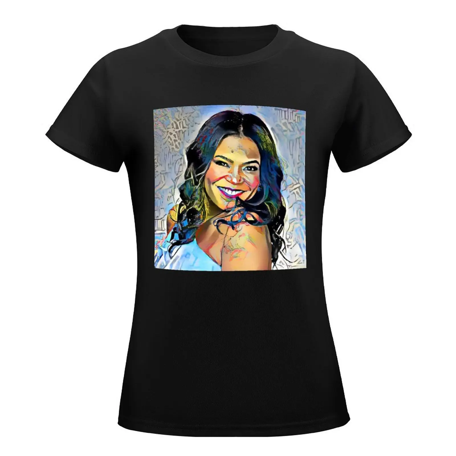 Nia Long Portrait T-Shirt aesthetic clothes funny t shirts for Women