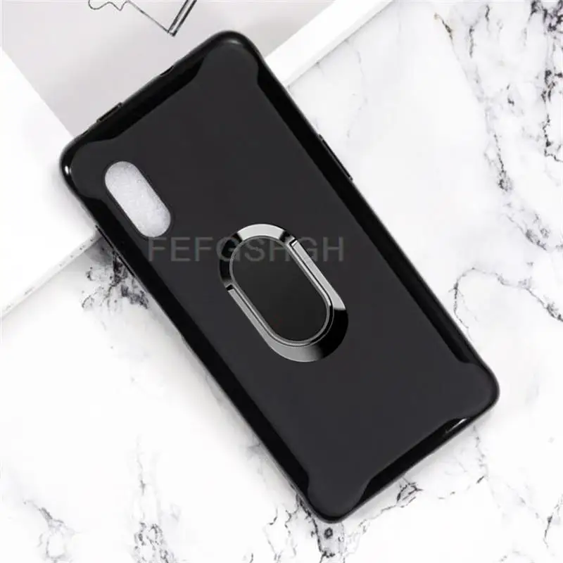 For Samsung Galaxy Xcover Pro G715F Back Ring Holder Bracket Phone Case Smartphone TPU Soft Silicone Cover