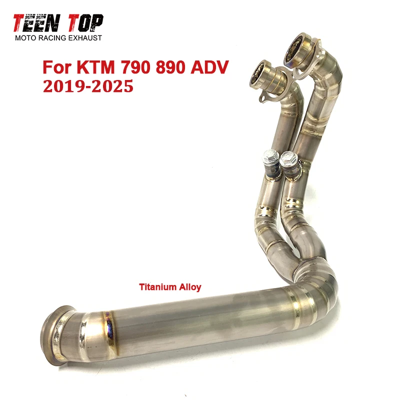 

Titanium 890adv Exhaust Header For KTM 790 890 Adventure Exhaust Front Link Pipe 19-25 790adv Front Pipe Connect Original Elbow