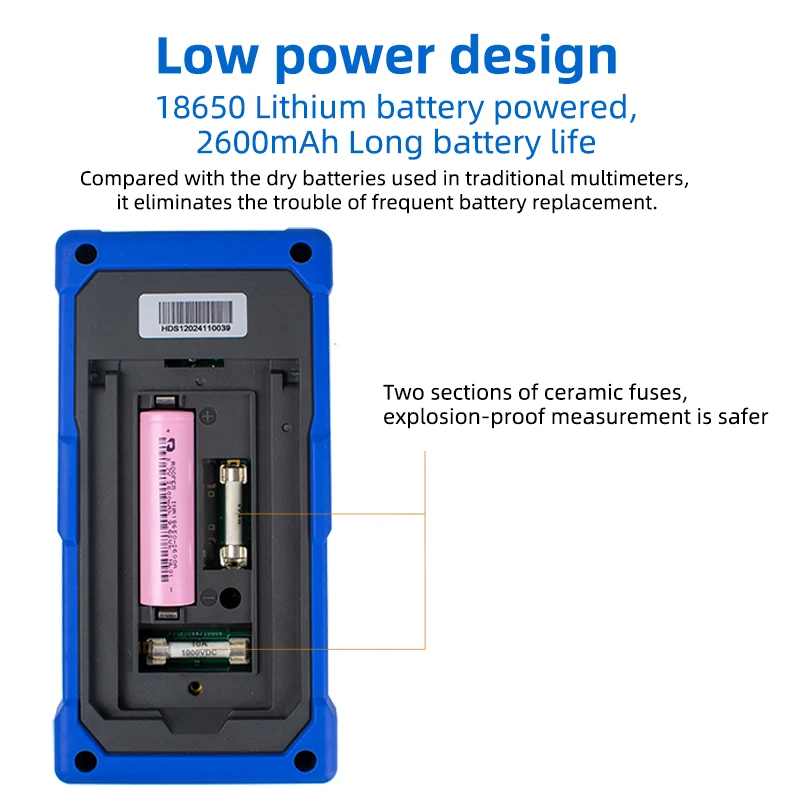 OWON HDS120 Digital Oscilloscope Multimeter 2-in-1 20000 Counts True RMS Tester 1MHz 5MS/s Automatic Range 18650 Lithium Battery