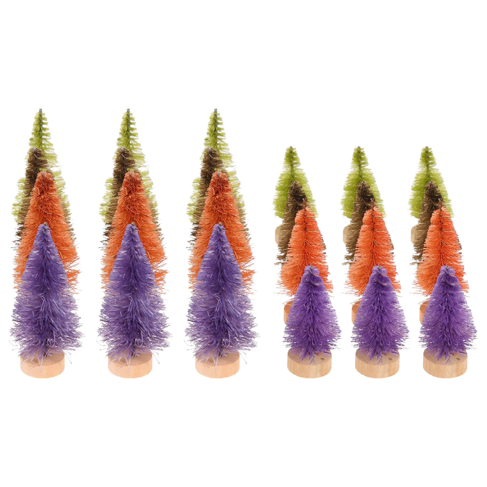

24Pcs Mini Christmas Tree Artificial Xmas Tree Desktop Decoration Tabletop Holiday Scene Decor Party Home Office Supplies