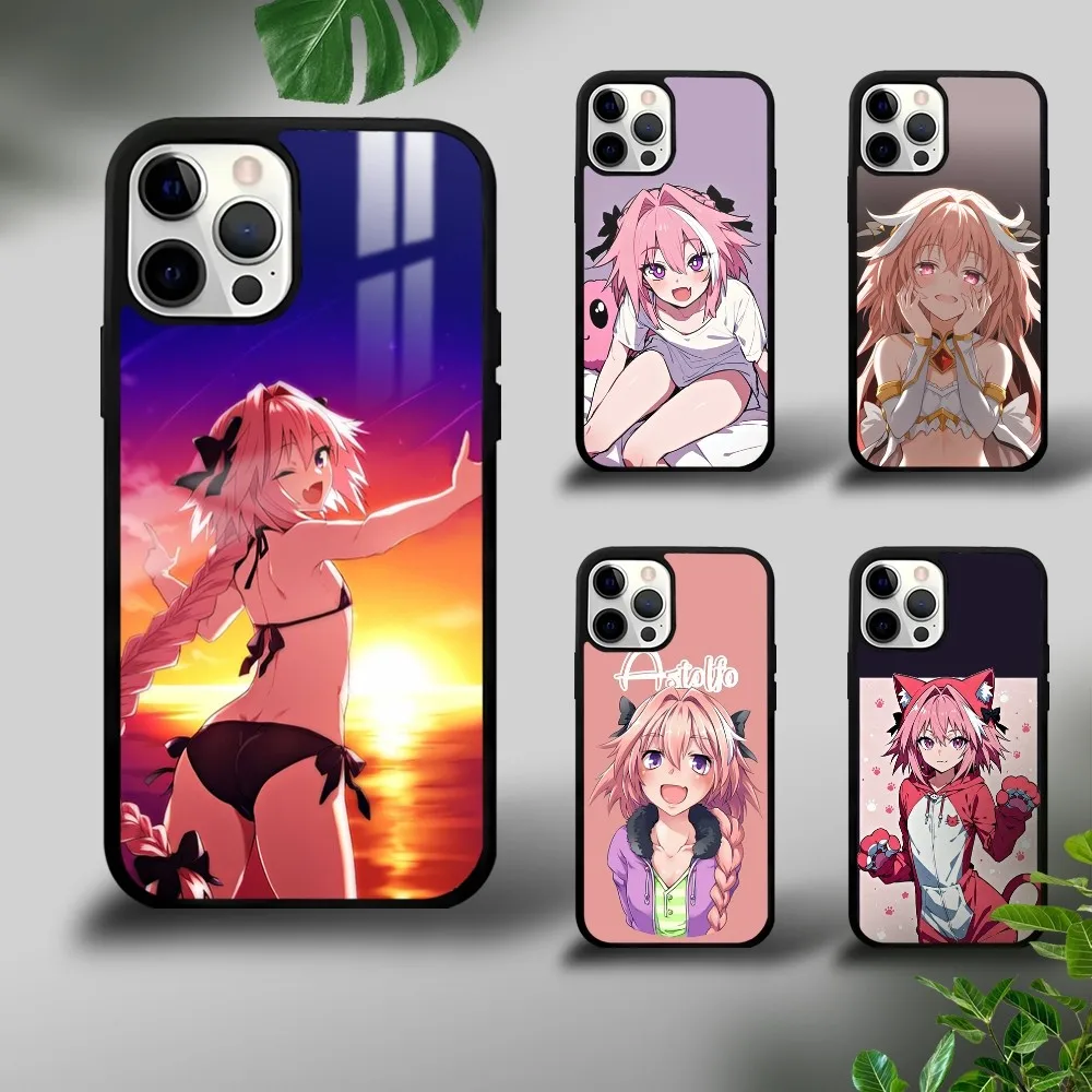 

A-Astolfo Anime F-Fate Girl Phone Case For iPhone 16 15 14 13 12 11 Pro Xs Max Mini Plus Celulares Hard Funda