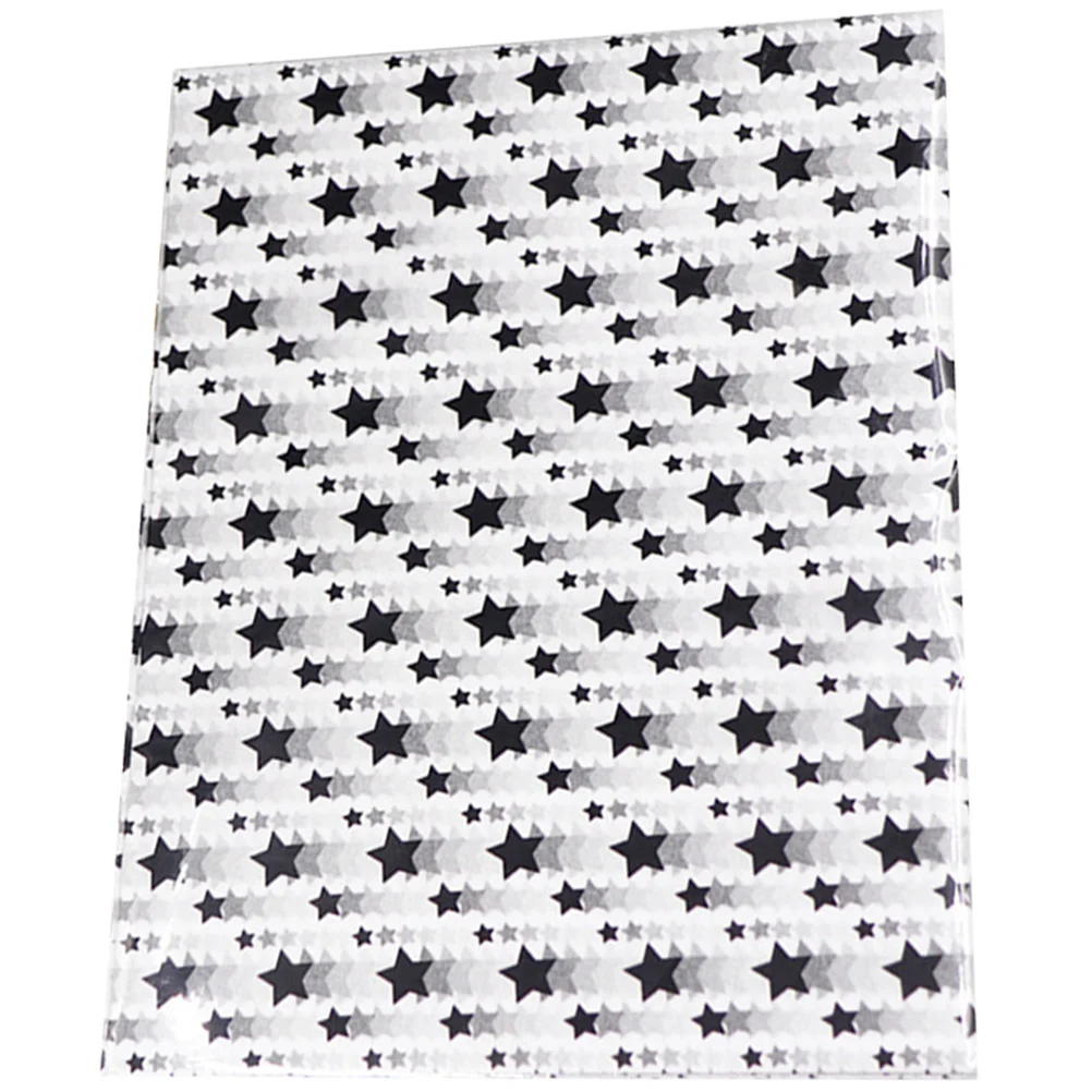 

50 Sheets Wrapping Paper Birthday Supplies Star Design Bouquet Gift Box Flower Chocolate Tea Safe Practical Creative