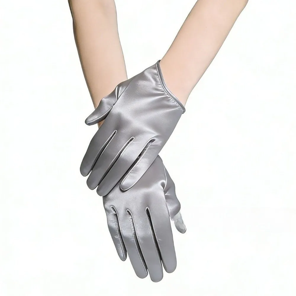 Anti-Slip Halloween Half Palm Gloves Palm Guard Breathable Dance Mittens Short Style Durable Dance Performance Gloves