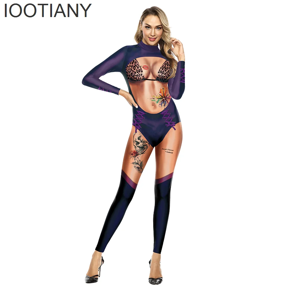 

K11 IOOTIANY New 3D Carnival Party Costume Princess Evil witch Cosplay Outfit Jumpsuits Sexy Halloween Costumes For Women Scary