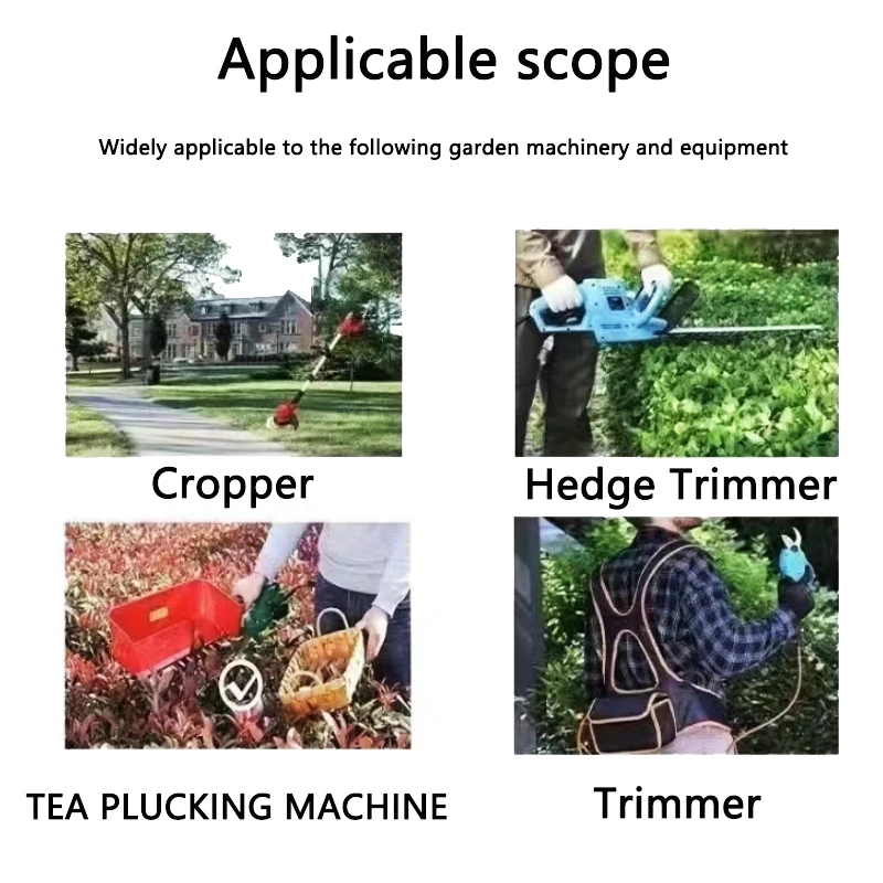 بطارية ليثيوم 18/21 فولت 50000 مللي أمبير في الساعة، مناسبة لجزازة العشب الكهربائية، آلة التحوط، منتقي الشاي، إلخ، مع شاحن + حقيبة ظهر