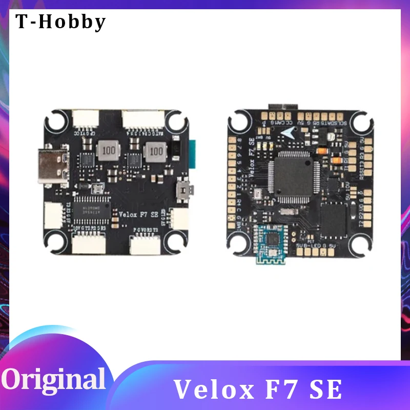 

T-MOTOR Velox F7 SE Flight Control Wireless Bluetooth Dual BEC 128M Black Box Support HD/Analog VTV 12-27V(3-6S) For FPV Drone