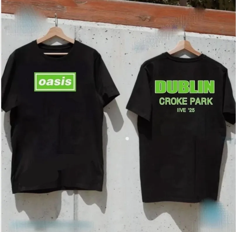 

Футболка Oasis Dublin IE Croke Park 2025, перепечатка подарочного фаната