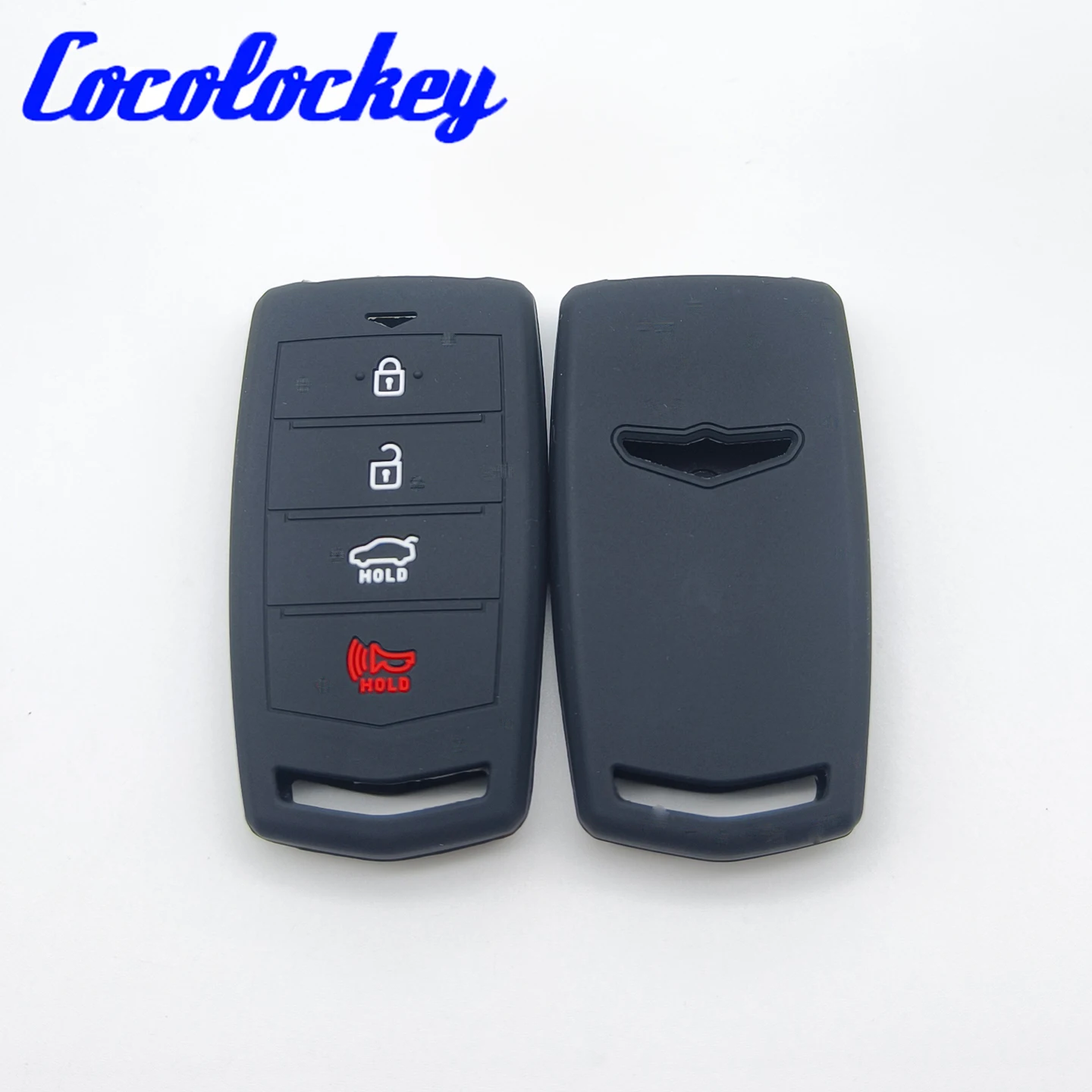 

Cocolockey 4 Button for Hyundai Genesis G70 G80 G90 EQ900 Silicone Remote Key Shell Case Fob Cover Car Accessories 2 Pcs/lot