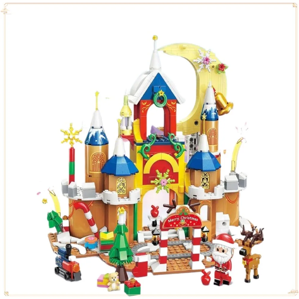 Keeppley Weihnachtsbaum Dessert Box Weihnachten Schloss Puzzle Montage Baustein Spielzeug Exquisite Ornament Modell Weihnachtsgeschenk