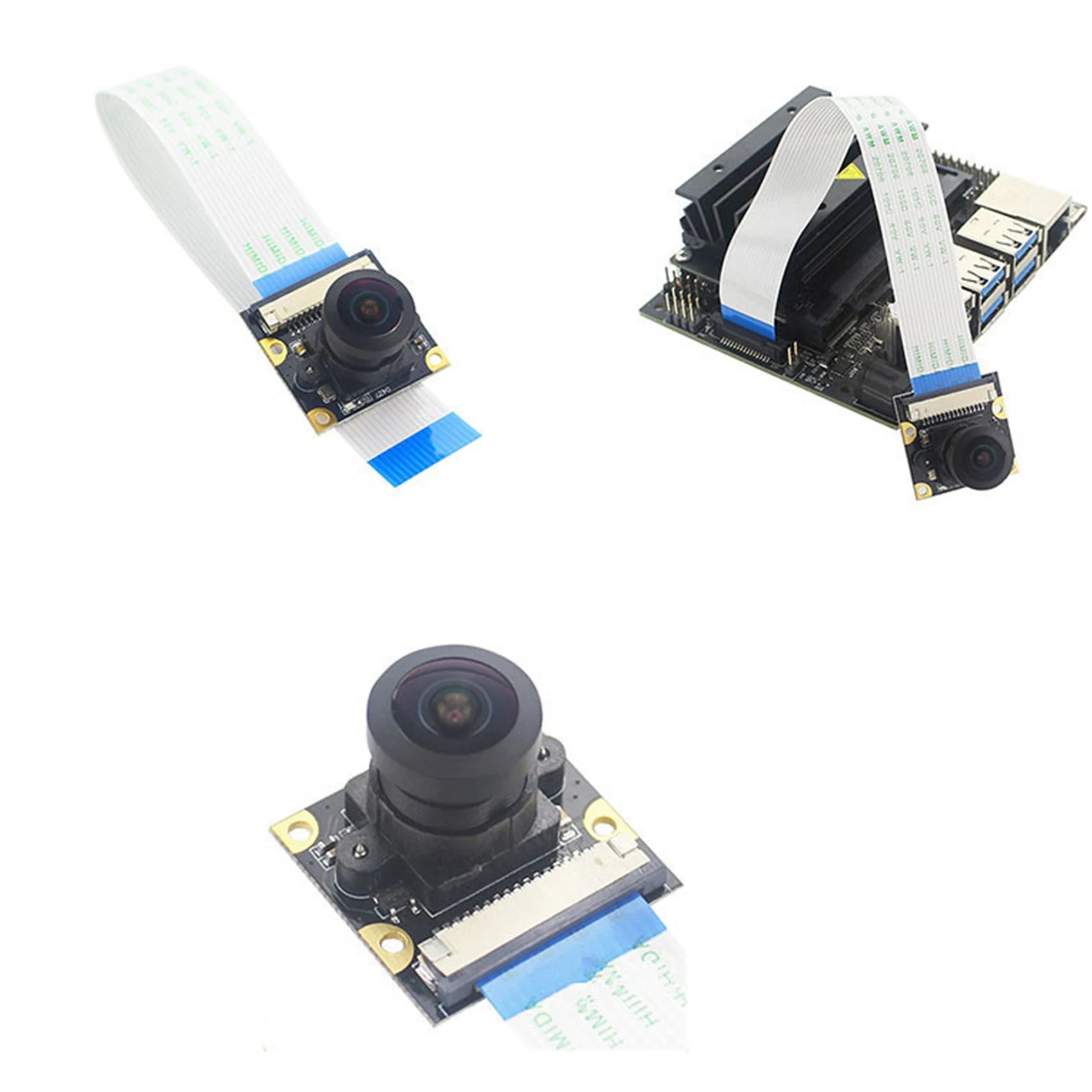 Delicate Texture-2X 8MP Camera Module IMX219 For Jetson Nano 160 Degree FOV 3280 X 2464 Camera With 15 Cm Flexible Flat Cable