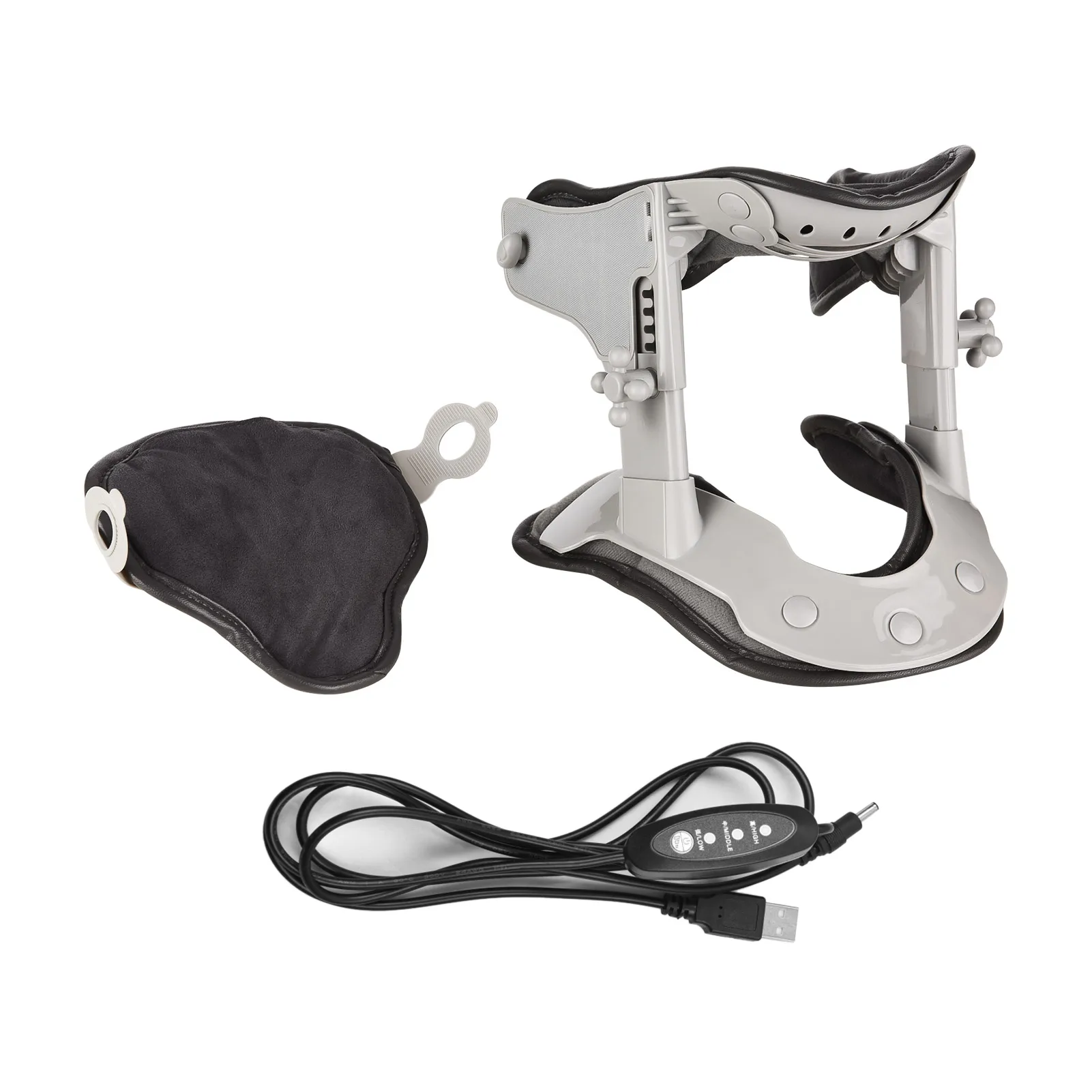 Cervical Neck Traction Device Adjustable Neck Stretcher Collar for Improved Spine Alignment Neck Pain Relief and Support