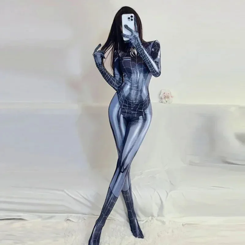 Spider Man costume movie superhero cosplay bodysuits Avengers cosplay venom Spider Man corset for Women girl spandex suit
