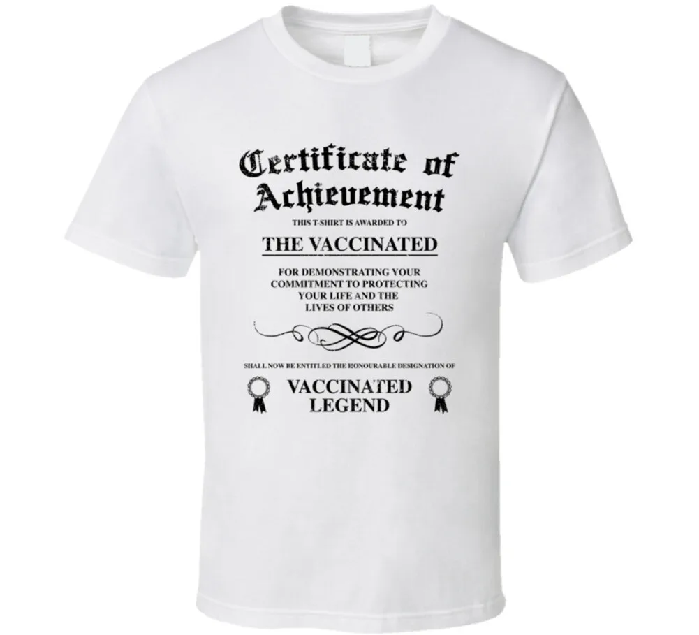 

Футболка Vaccinated Legend Certiciate Of Achievement