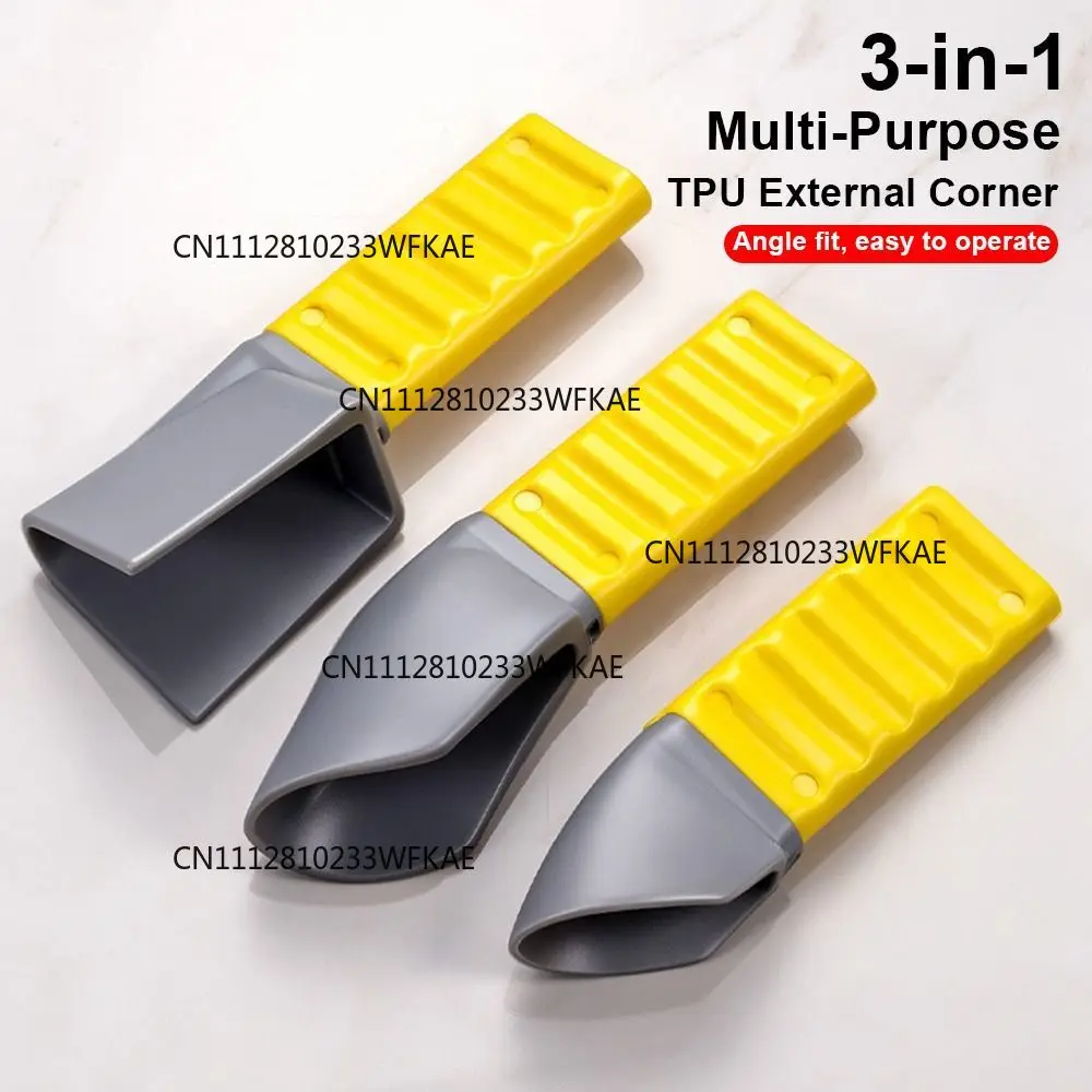 3pcs Squeegee Caulking Scraper Multifunctional External Corner Sealant Scraper TPU Scraping Caulking Tool Grout-Finishing