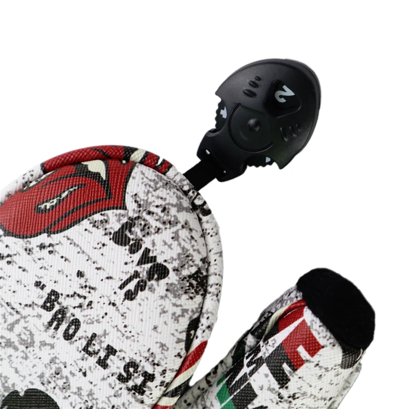 1pcs Golf Club Head Covers for Hybrid Wooden the Skull Print style