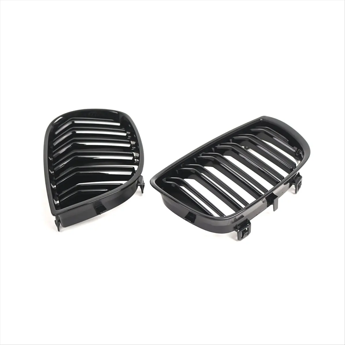 Super Sale 1Pair for BMW E81 E87 1 Series E87 Pre-LCI 2004-2007 Front Kidney Grille Grill Gloss Black 51137077129 51137077130