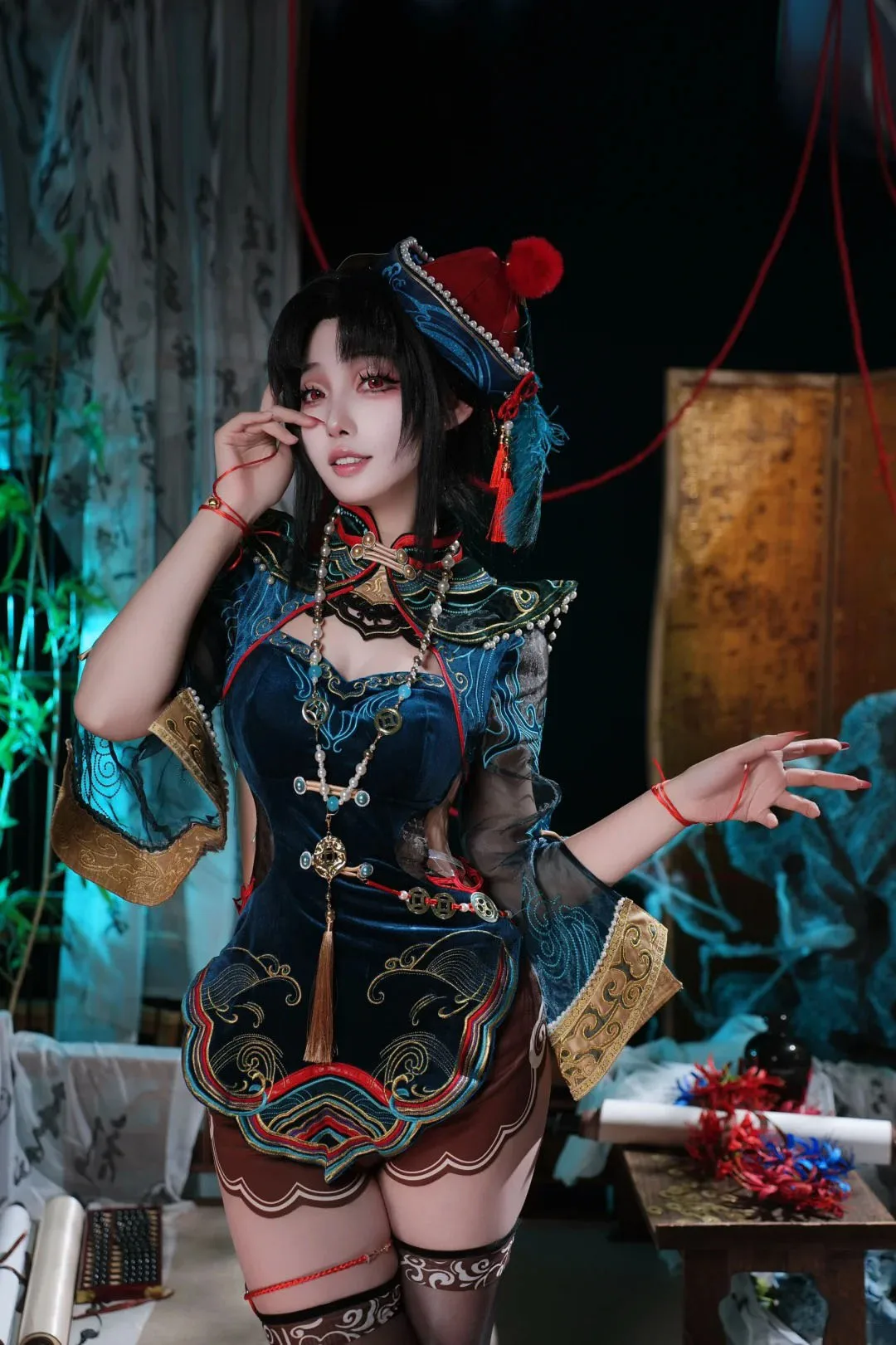 Аниме-игра Naraka: Bladepoint Zombie Tessa, милый маленький костюм зомби Couture, костюм для косплея, комплект в китайском стиле, вечеринка на Хэллоуин